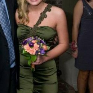 Form fitted and jeweled cocktail dress